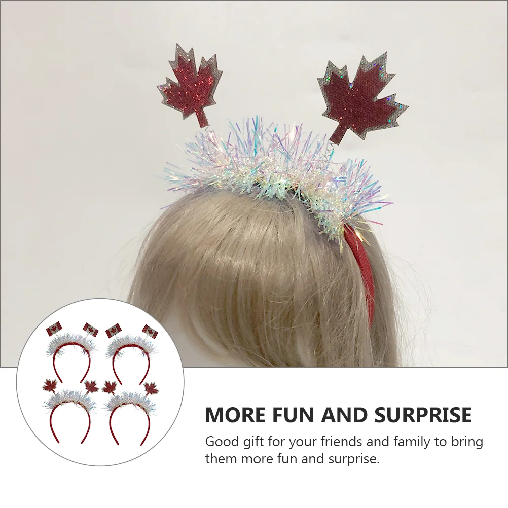Party Head Bopper National Day Hair Accessories Band Pompom Carnival Hoop Tinsel
