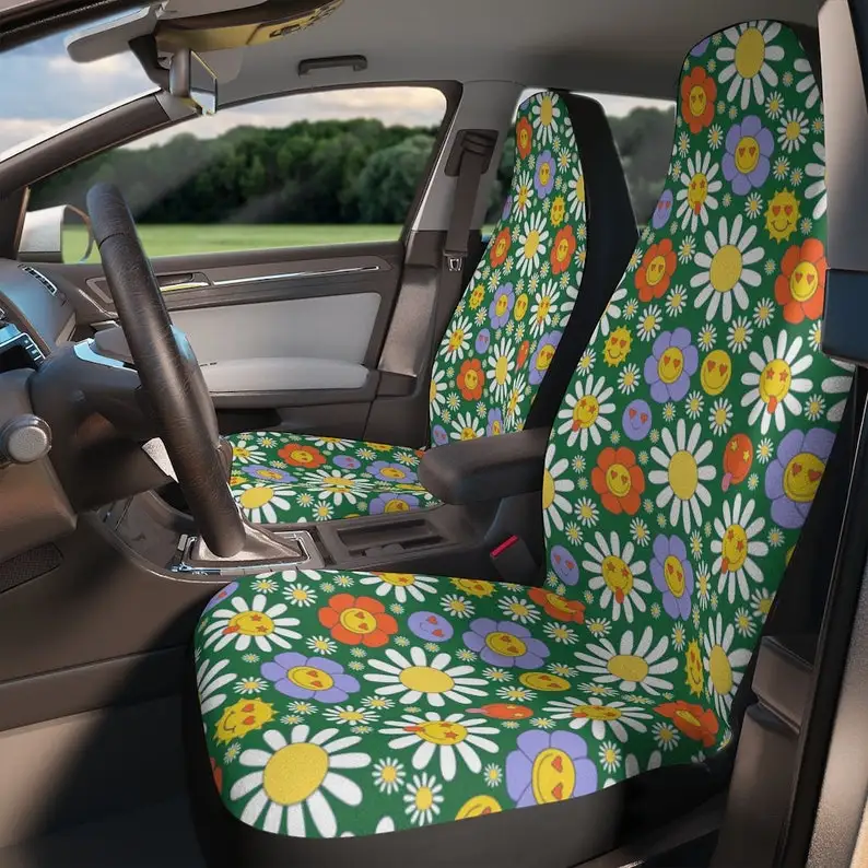 

Flower Hippie Boho Car Seat Covers | Custom