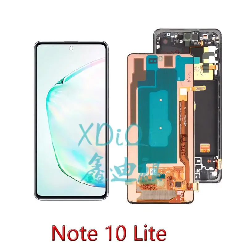 

Original Super AMOLED Display for Samsung Galaxy Note 10 Lite N770F LCD Touch Screen Digitizer Assembly Repair Parts