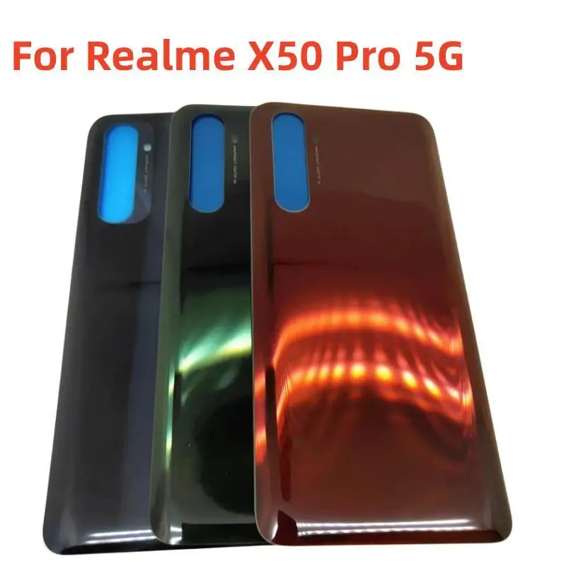 Стеклянная задняя крышка батарейного отсека для Realme X50 Pro 5G RMX2075 6 44 дюйма запасные