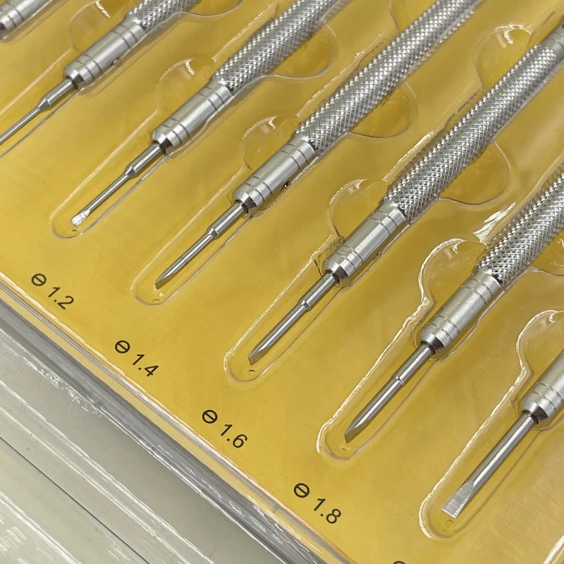 Watch Repair Tool 10-Piece Screwdriver All-Steel Screwdriver with Good Steel Professional Watch and Clock Repair Screwdriver