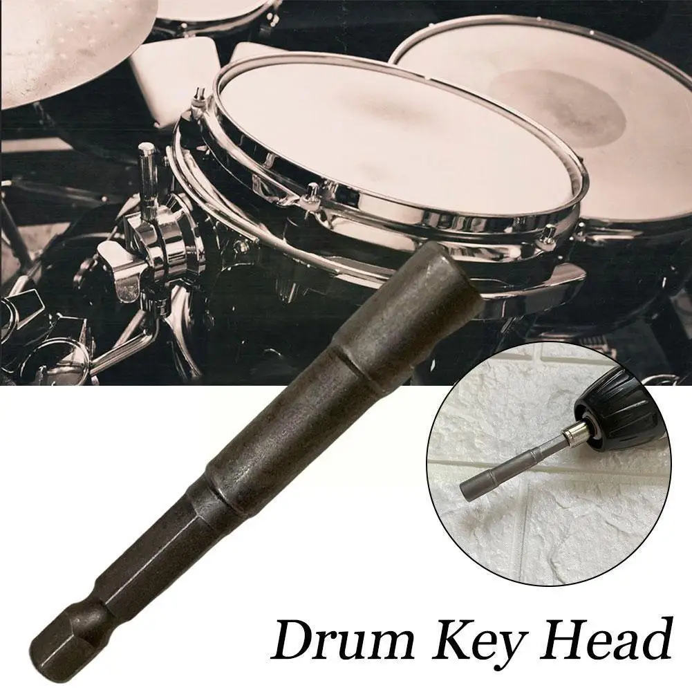 

1 Pcs Electric Drum Key Drum High Quality Metal Jazz Wind Dark Drum Drill Head Batch Special Drum Hand Gray Special Key R6T8