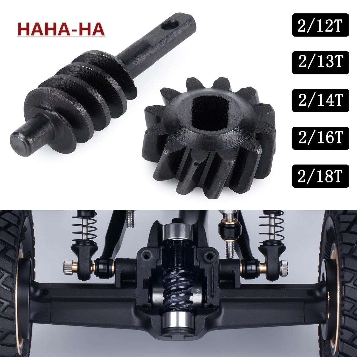 Фото Стальные шестерни Overdrive/Underdrive 12T 13T 14T 16T 18T для радиоуправляемых краулеров 1/30 Axial SCX30 Ford Bronco 4X4 JEEP WRANGLER JLU №1