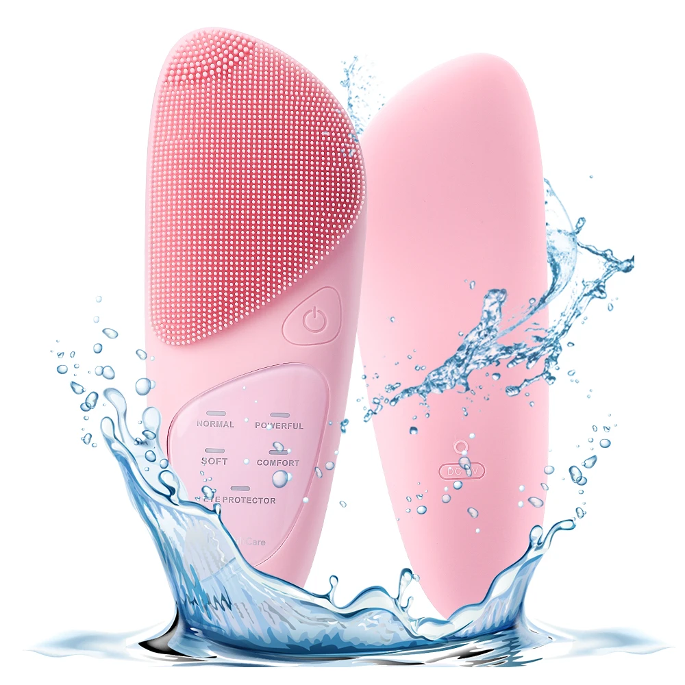 

Electric Silicone Facial Brush Cleansing Skin Massager Face Brush Vibration Sonic Cleanser Deep Pore facial brush machine USB