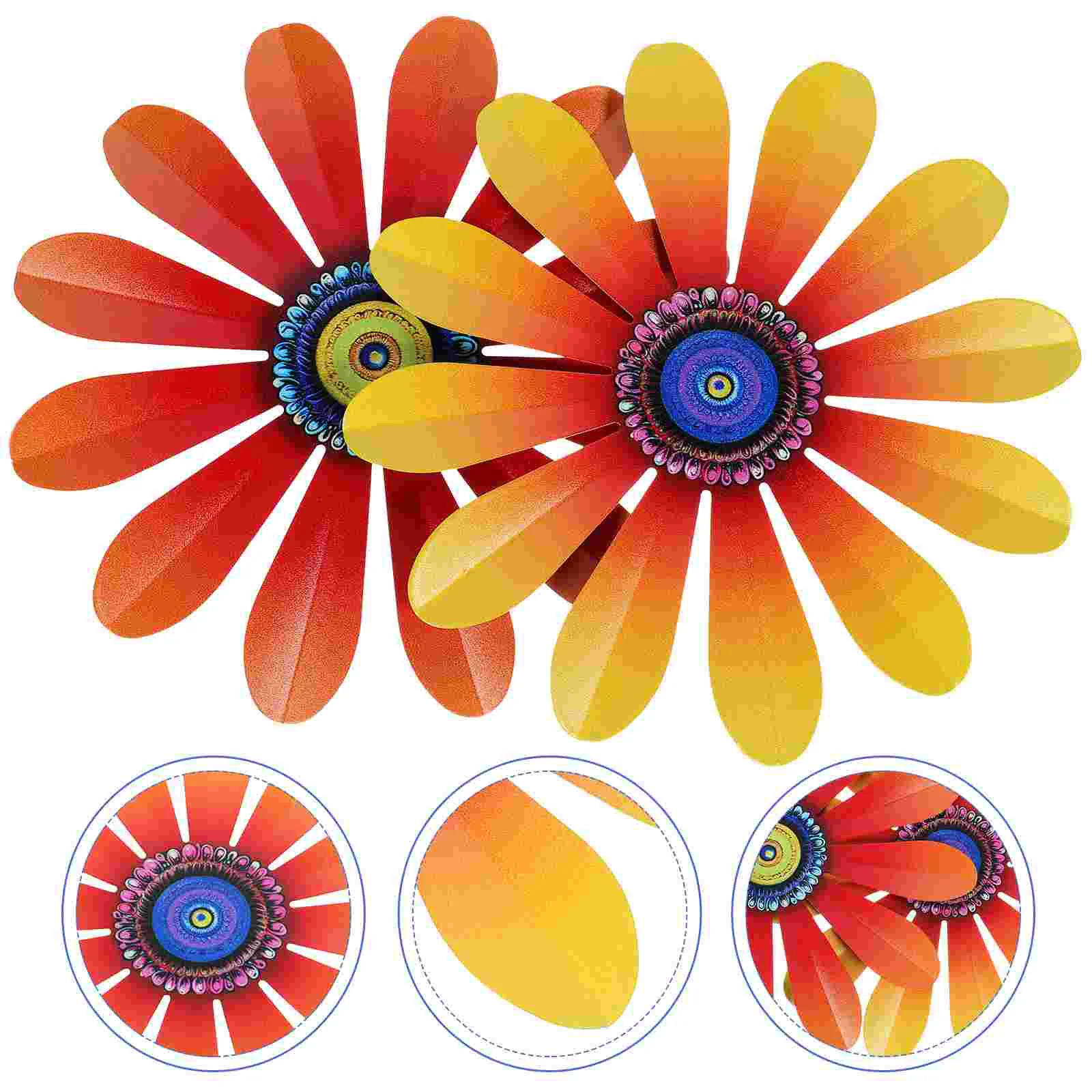 

Wall Decor For Bedroom Metal Flowers Front Porch Hanging Crafts Iron Ornament