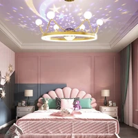 hongpin aijia starry sky chandelier crown chandelier internet celebrity bedroom modern light luxury childtarry bedroom main lamp