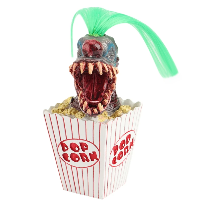 

Фигурка клоуна из попкорна, призрак на Хэллоуин, крафтовое украшение, страшное лицо призрака, Рождественский Декор на Хэллоуин