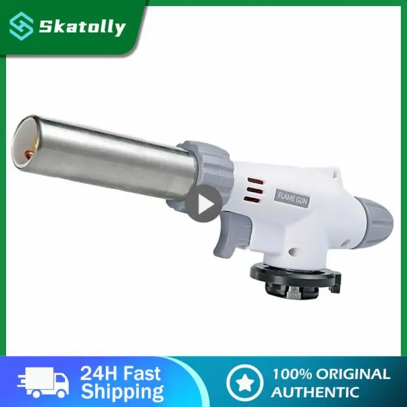 

Durable 1300℃ Cassette Flame Torch Resistant High Temperature Camping Equipment Adjustable Flame Head Flame Gun Stable Spray Gun