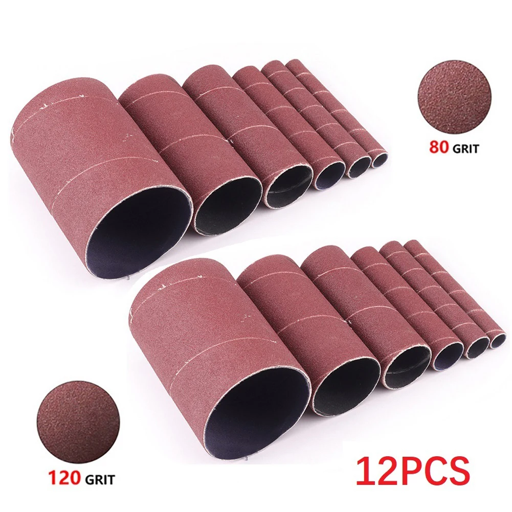 

12pcs 115mm Sandpaper Ring 80#, 120# Alumina Derusting And Edge Grinding Sand Cloth Power Tool Plastics/Wood Polishing Wheel