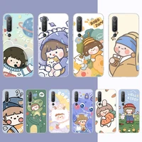 girl cute cartoon phone case for samsung s21 a10 for redmi note 7 9 for huawei p30pro honor 8x 10i cover