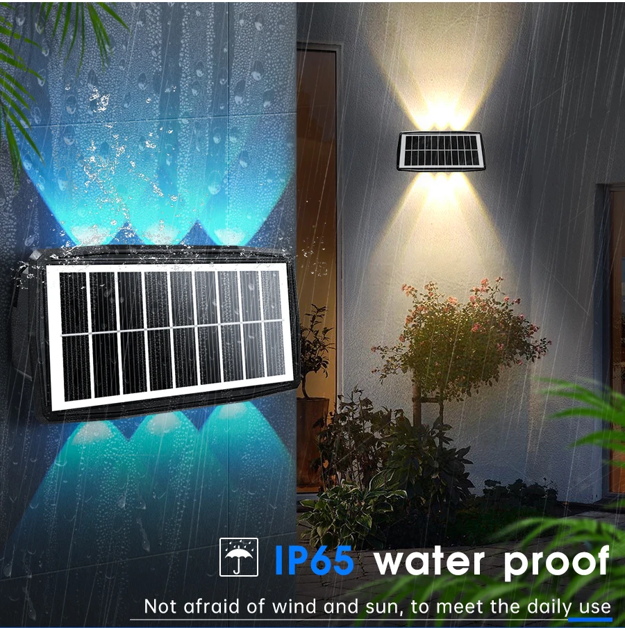 

Outdoor Solar LED Light Lighting IP65 Waterproof Wall Lights Country House Fence Corridor Garden Decoration Lamp High Quality