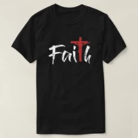 faith cross jesus christ christians gift t shirt high quality cotton large sizes breathable top loose casual t shirt s 3xl