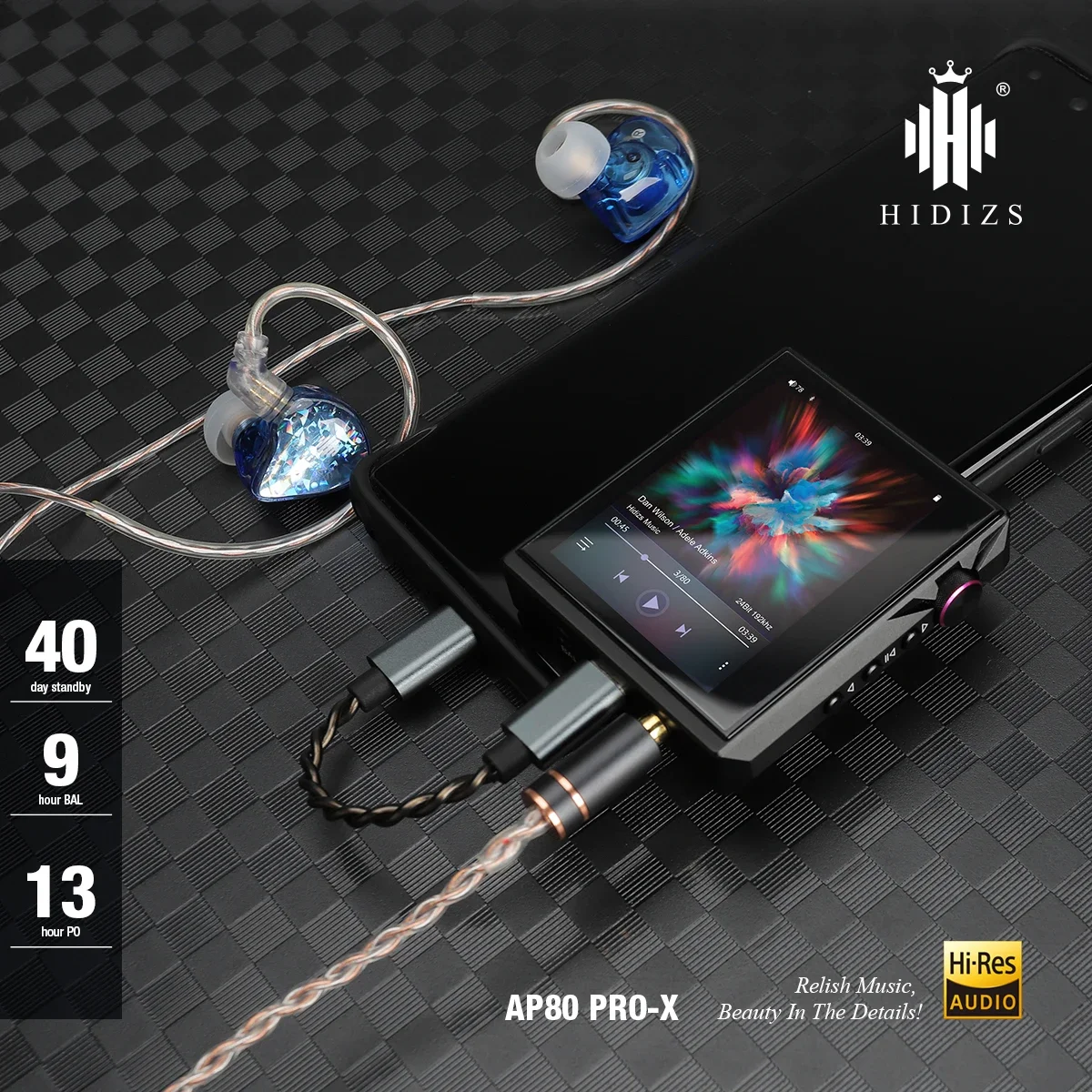 Hidizs AP80 Pro X Hi-Res Audio HIFI Портативный музыкальный MP3-плеер с двумя ЦАП ES9219C Bluetooth MQA LDAC PCM