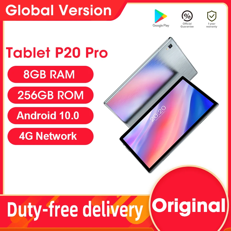 

Original P20 Pro 8 Inch Tablet Speed-up 8GB RAM 256GB ROM 4G Network 10 core Tablete Android 10.0 GPS Tablets Dual Sim Tablette