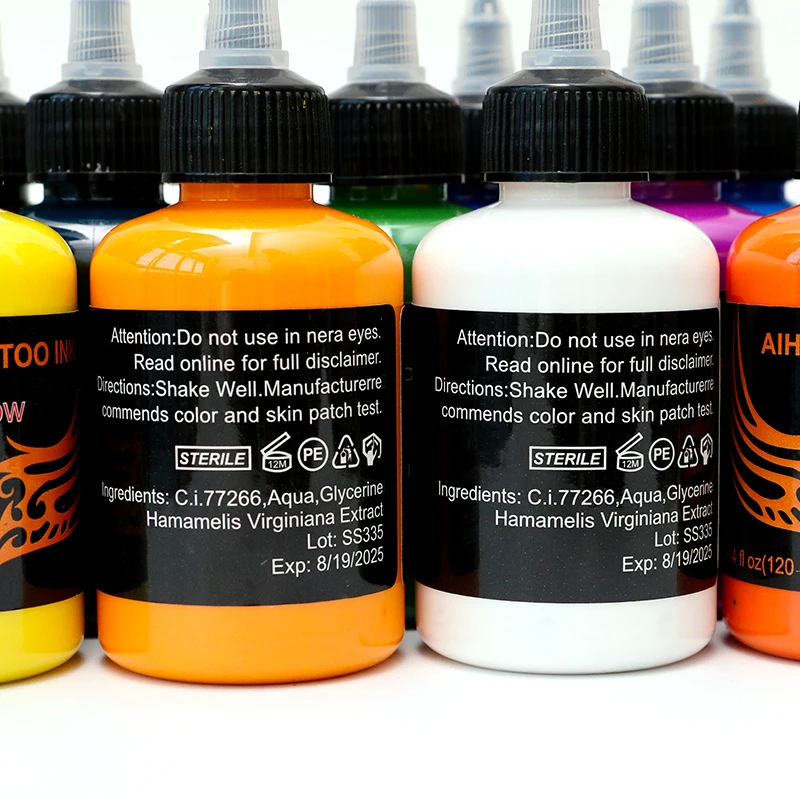 

120ml 14pcs Microblading Tattoo Ink Pigment for permanent Makeup Eyebrow Eyeliner Lip Body Arts Paint Makeup Tattoo Supplies