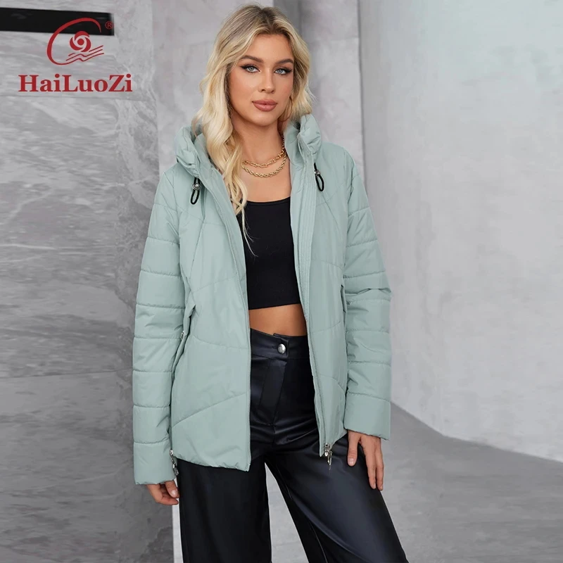 Женская куртка HaiLuoZi 3358 | AliExpress