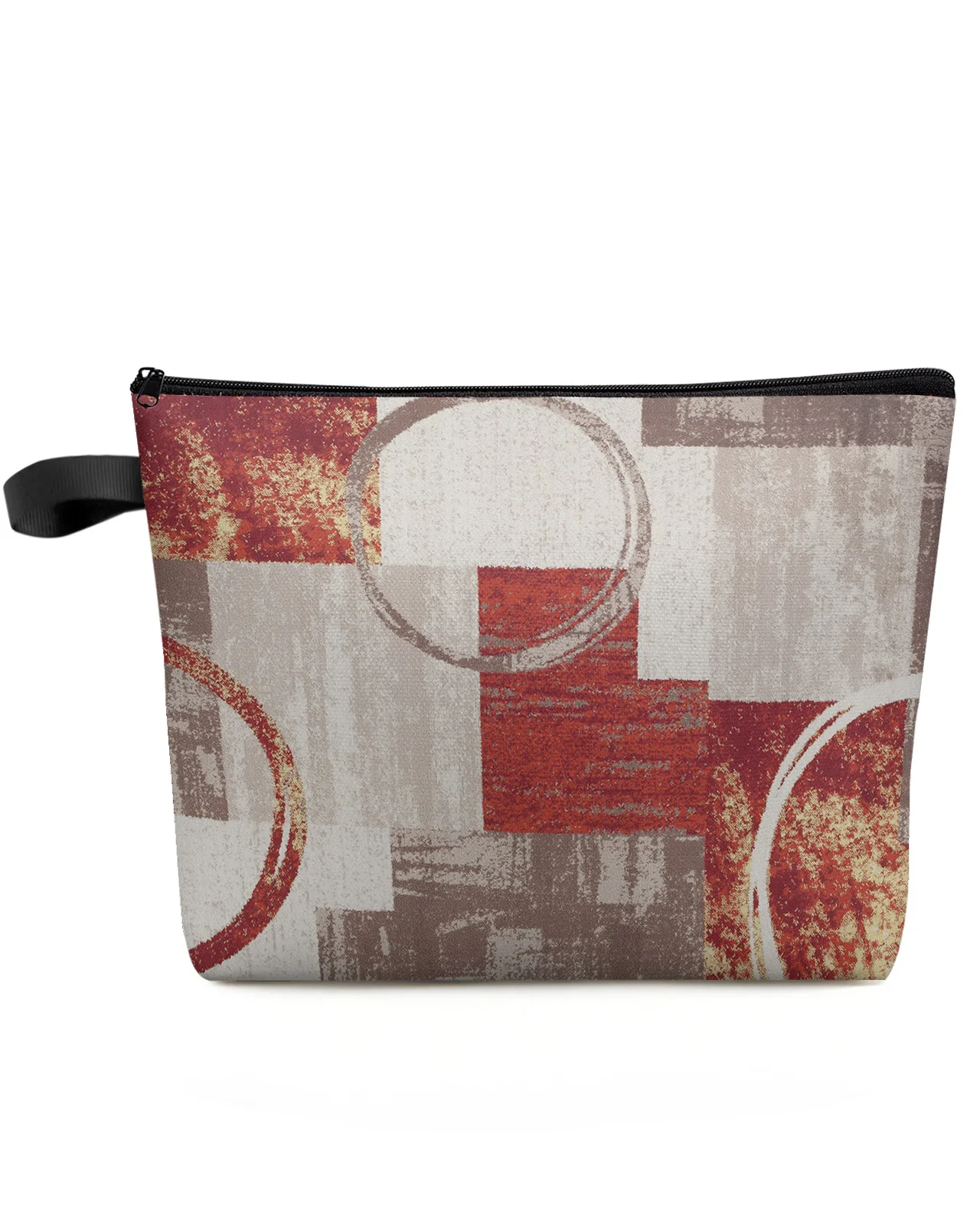 

Modern Abstract Retro Antique Geometry Makeup Bag Pouch Travel Essentials Women Cosmetic Bags Organizer Storage Pencil Case