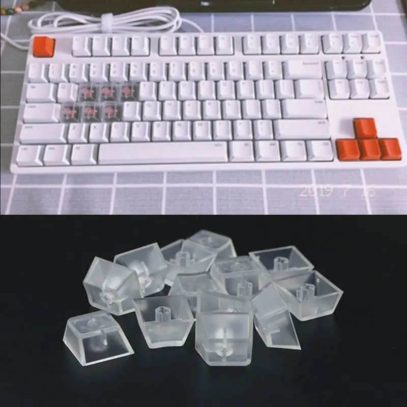 

Full 10key Set Transparent Layer Cherry MX Compatible for Mechanical Keyboards