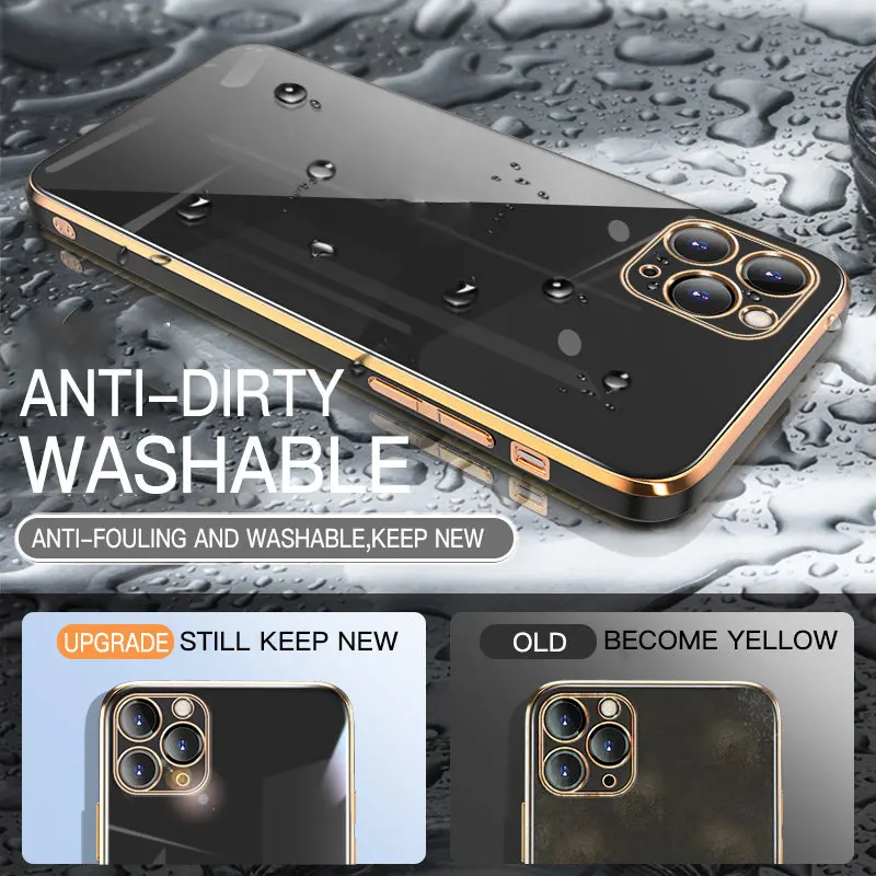 Luxury Gold Plated Electroplated Case For Xiaomi Mi 10T 11T Pro 11 Lite Poco F3 X3 NFC 12 Ultra 10s Redmi Note 10 9 8 9s Cover