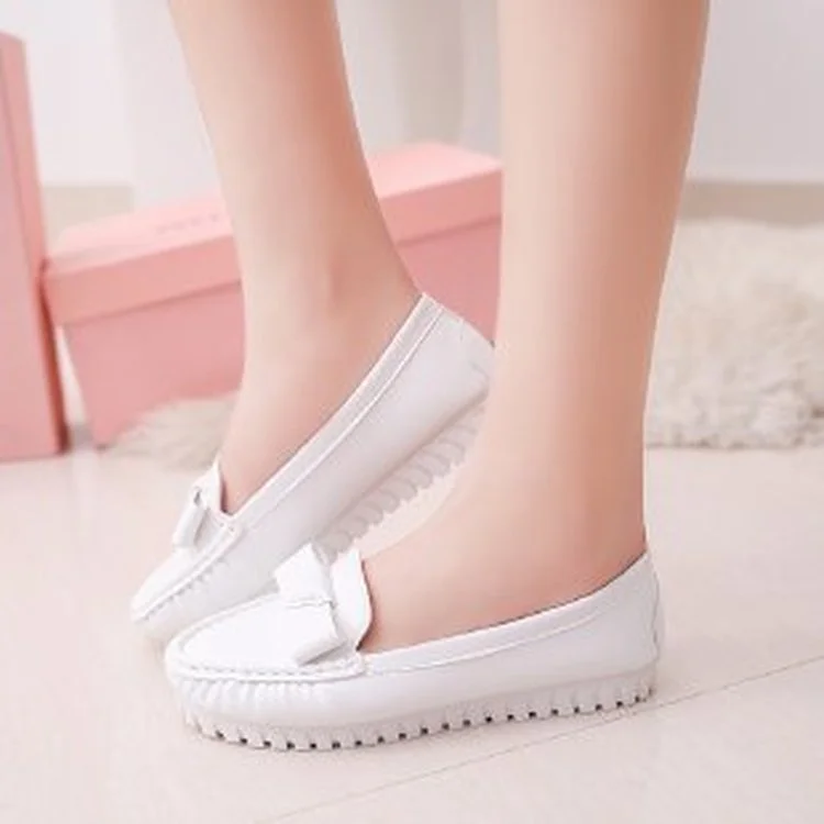 

Женские туфли на плоской подошве, повседневные однотонные маленькие туфли из искусственной кожи розового, белого, черного цветов, Размеры ...