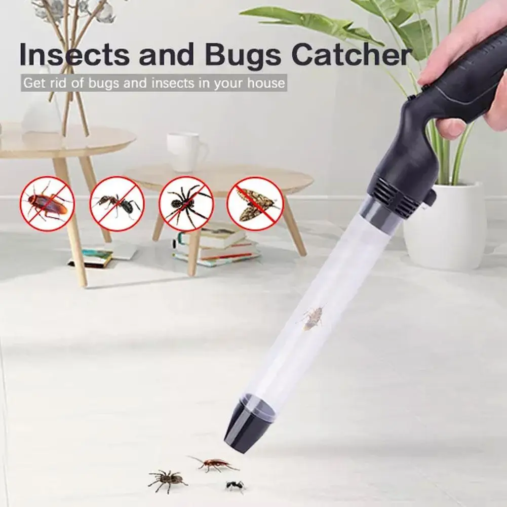 

LED Insect Suction Trap Catcher Fly Bugs Insect Killer Safety Repellent Insecticidal Pest Lamp Littel Sucker Spider Vacuum