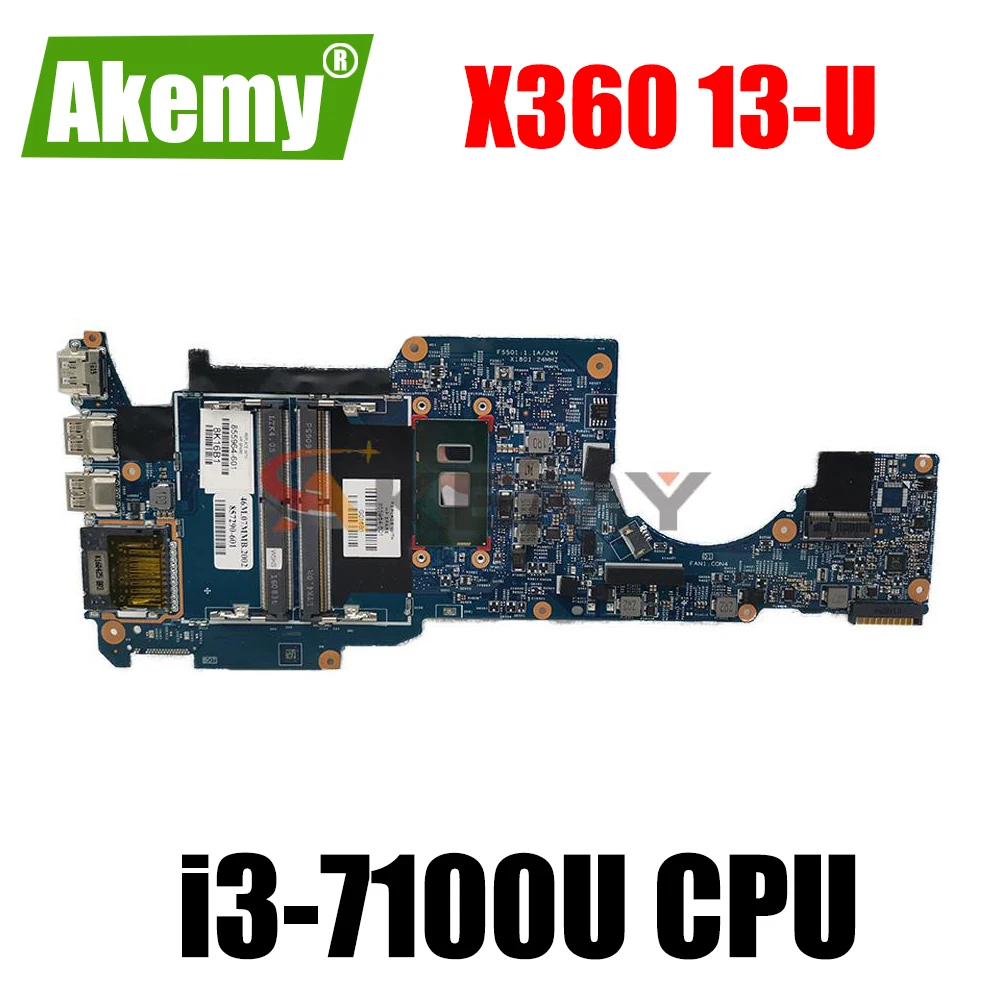 

15256-1 448.07M07.0011 For HP Pavilion x360 13-U M3-U 13T-U Motherboard 903236-001 903236-601 903236-501 with i3-7100U CPU