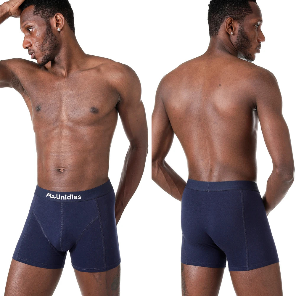 4pcs Men's Panties Sexy Underwear For Man Boxers Cotton Male Boxer Shorts Mens Underpants Slip Pack