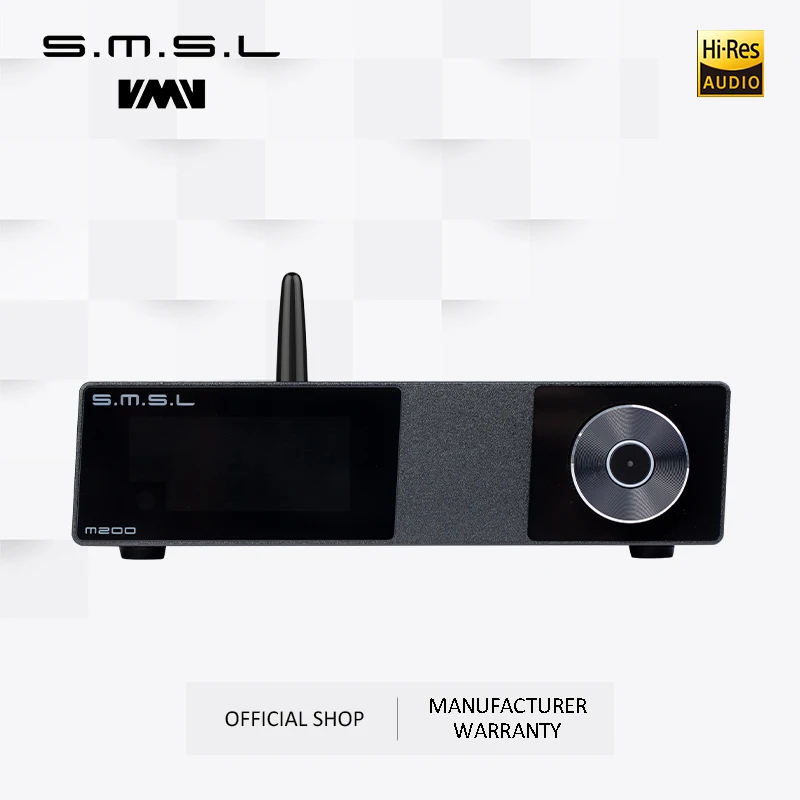 

Used Products SMSL M200 Hifi Audio DAC AKM4497EQ Bluetooth 5.0 32bit/768kHz DSD512 Coaxial Optical USB Decoder
