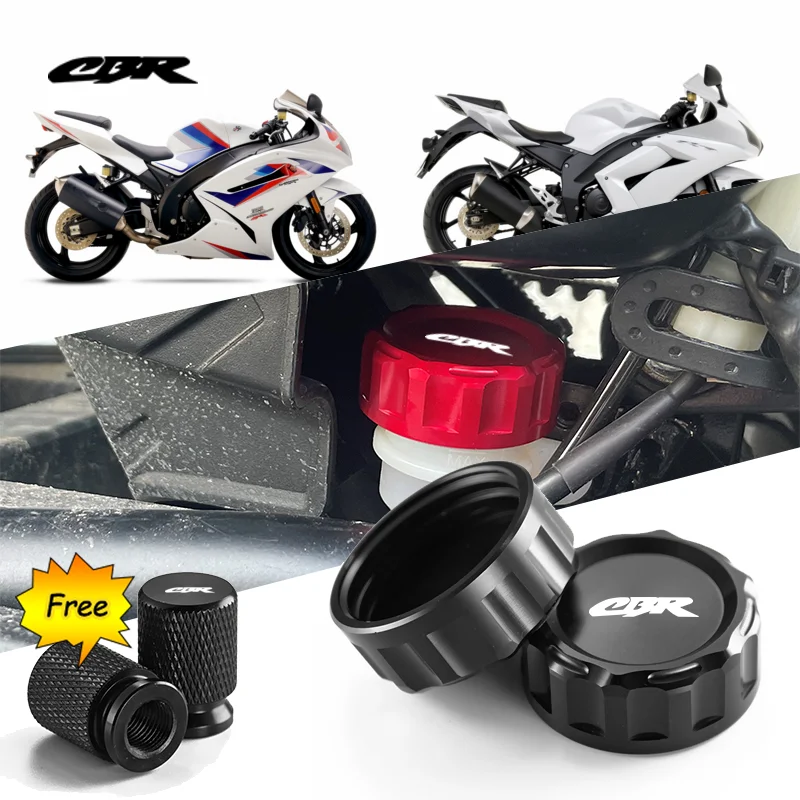 

For Honda CBR 125R 600 650F/R 1100XX 1000F cbr 600 954 1000 RR Motorcycle Rear Brake Fluid Cylinder Master Reservoir Cover Cap