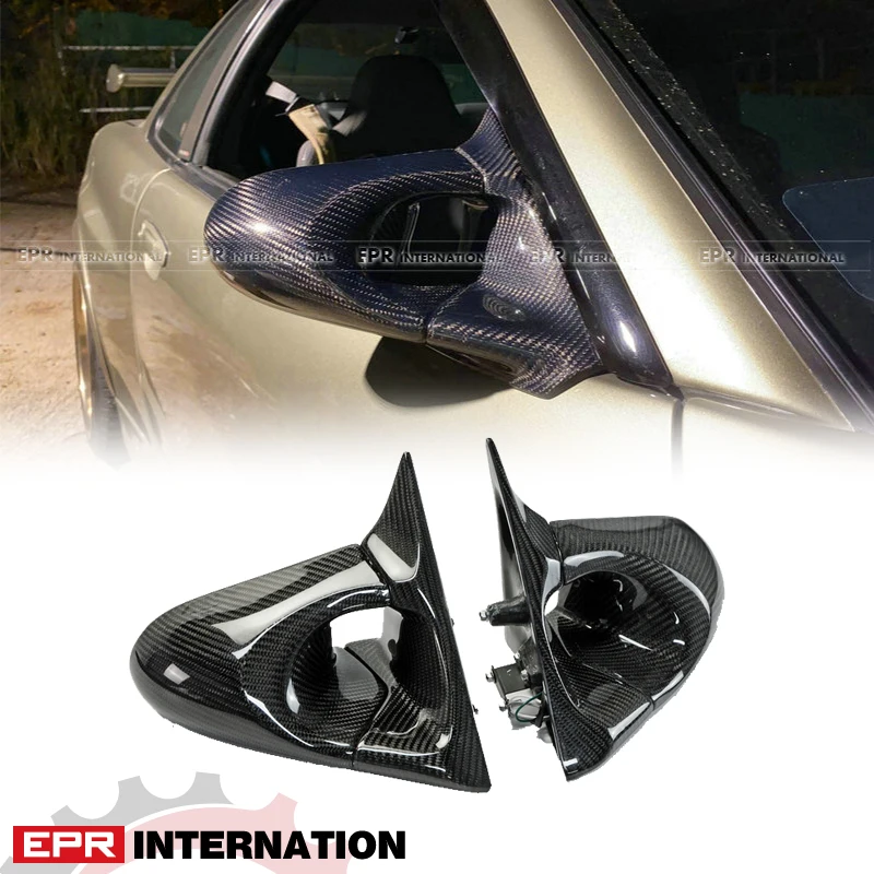 

For Nissan Skyline GTR R34 GTT Ganador Style Carbon Glossy Aero Mirror Out Exterior Accessories Kits (Right Hand Drive Vehicle)