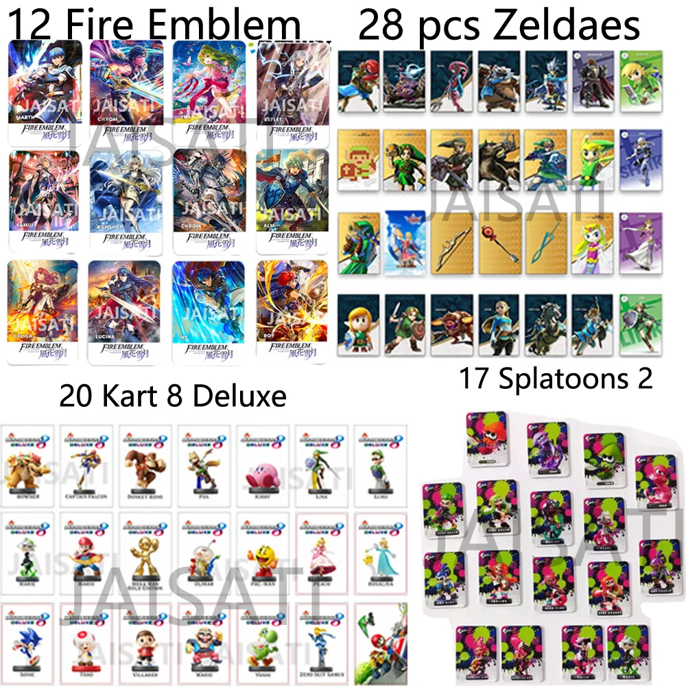 Новейшие полные Блокировка огня 12 шт. блокировка карты amiibo трех домов NFC-карта для