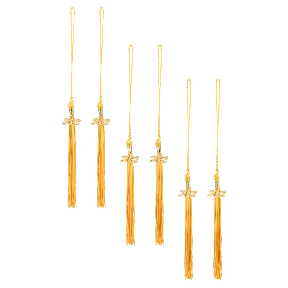 

6Pcs Graduation Hat Decors Graduation Hat Tassels Graduation Supplies Hat Pendant Fringes for Hat Party