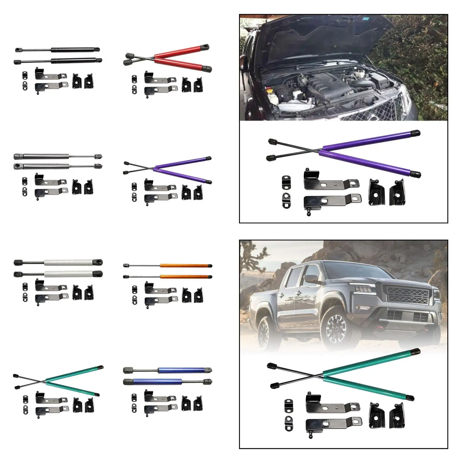 2 шт. передняя стойка капота замена газовых пружин стойки подъемные опоры из