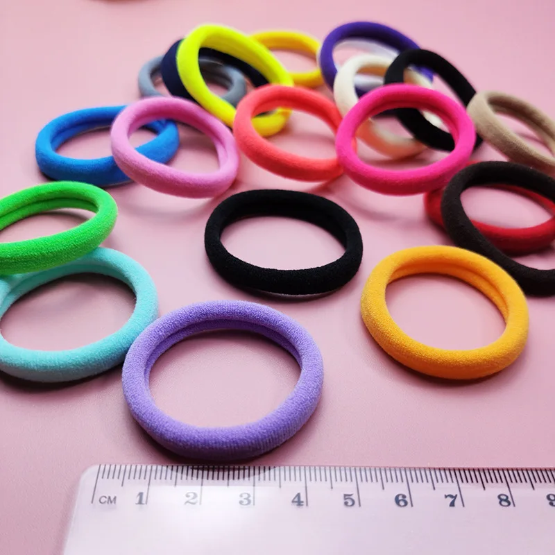 

Elastic Hair Band Hair Ring Color Hair Rope Black Seamless Soft Rubber Band Ponytail Ball Temperament All-match Head Rope
