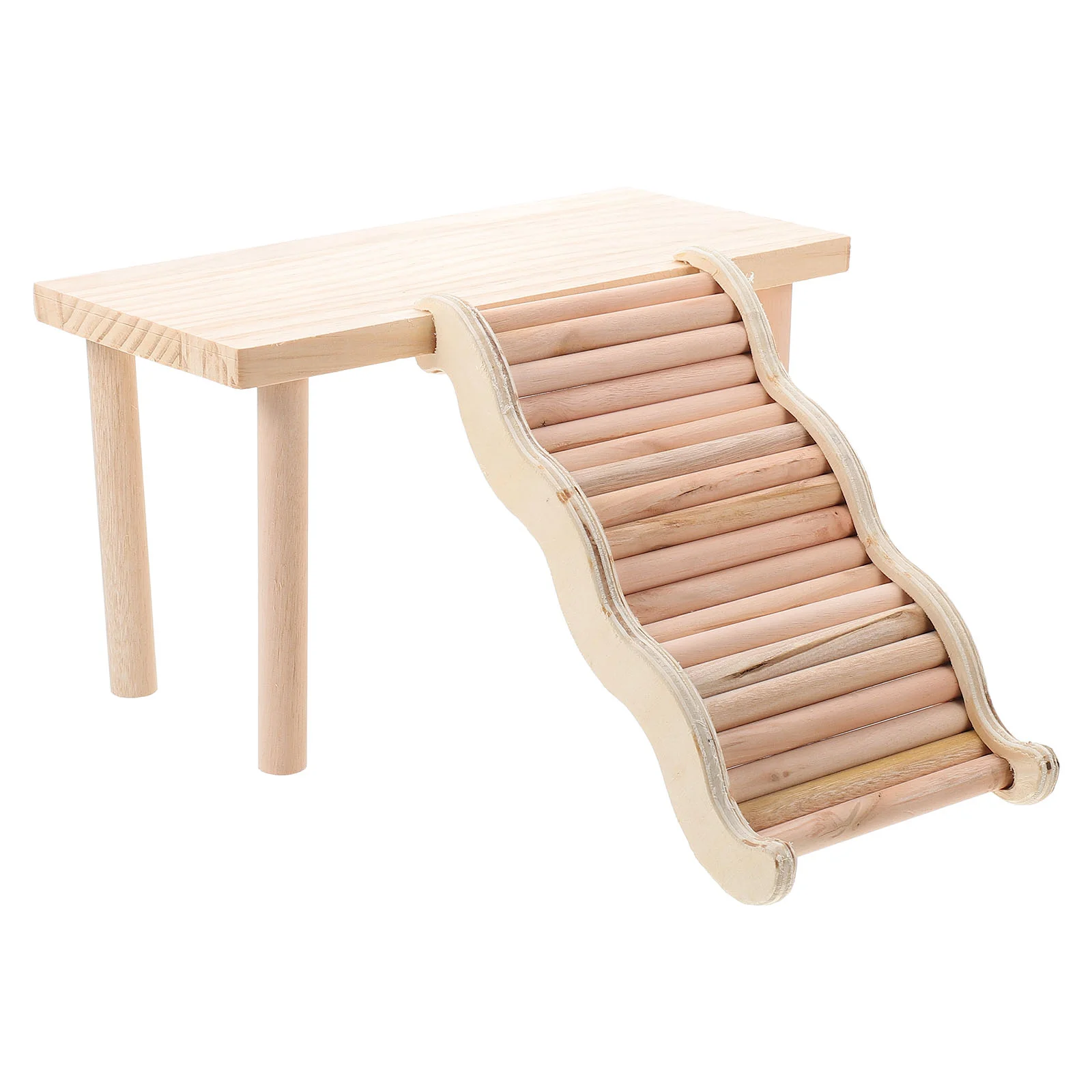 

1 Set Sturdy Household Wooden Hamster Ladder Pet Cage Supply for Home Pet Cage
