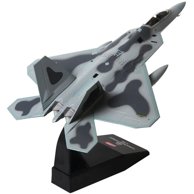 

1:100 U.S Air Force F22 F-22 Stealth fighter Model Metal aircraft Military plane Military enthusiast collection model airplane