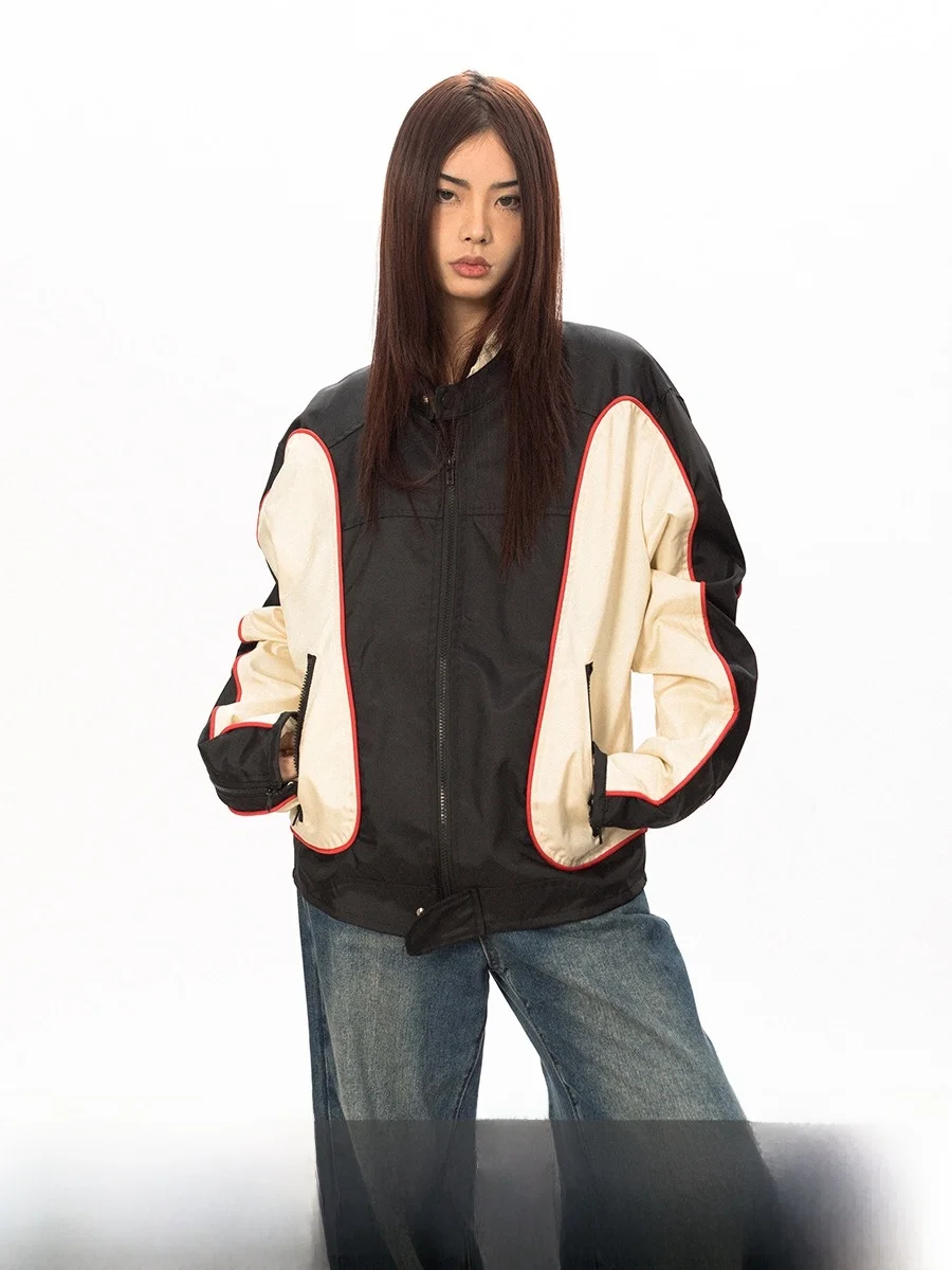 Blackbb/24S Американская винтажная уличная одежда в стиле пэчворк верхняя