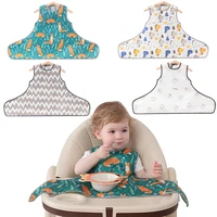 baby eating bib summer waterproof anti dirty wash free with suction cup childrens vest cover baby apron reverse dressing