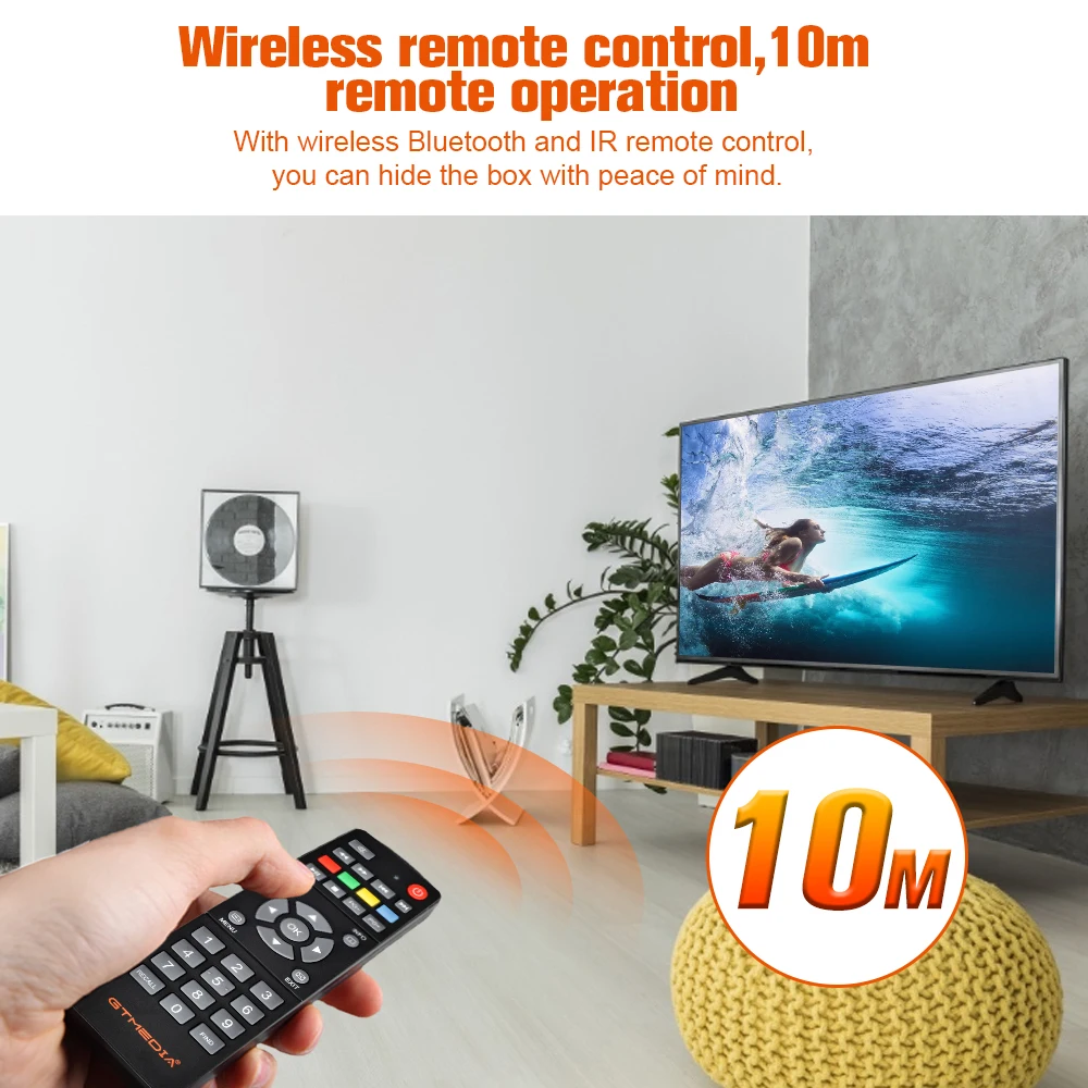 ТВ-приставка GTmedia Ifire 2 M3U на Android 1080p HD H.265 HDR 4G Wifi 10 бит/ЦП