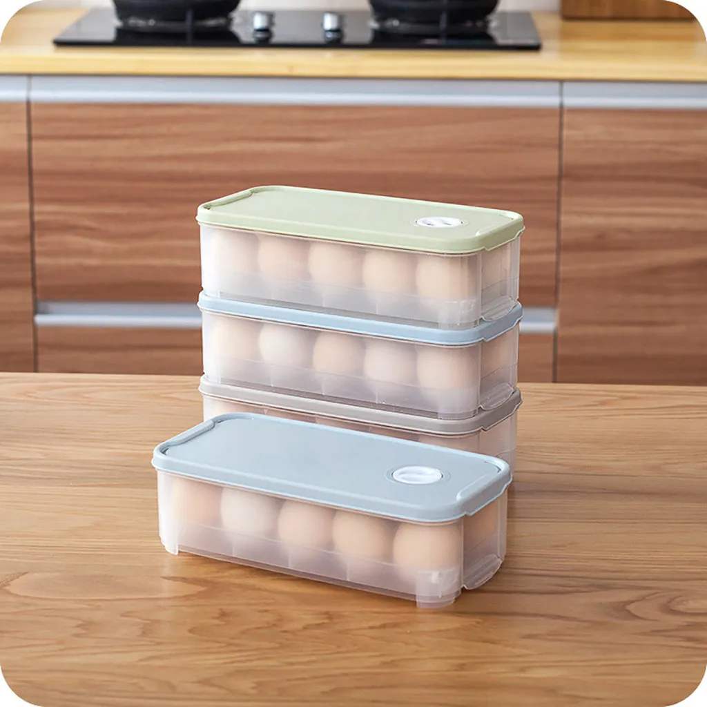 

Plastic Egg Storage for Refrigerator Refrigerator Crisper Egg Protection Box Portable Egg Carriage Container For Camping Picnic
