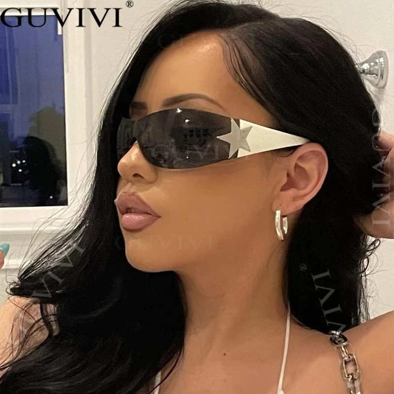 

Punk Sports Sunglasses Women Brand Designer Wrap Around Sun Glasses For Men UV400 Goggles Shades One Piece Fashion Eyewear