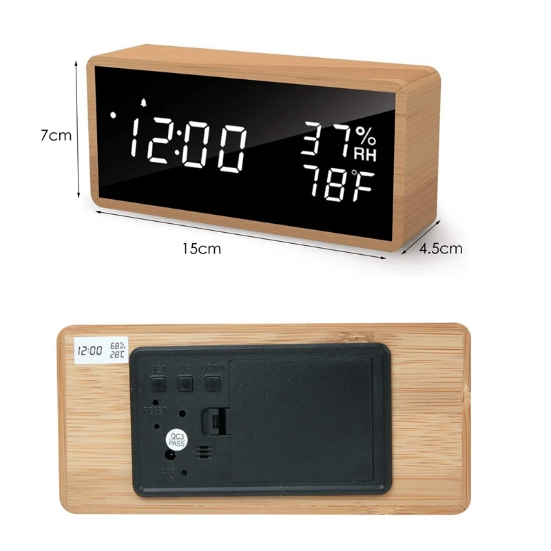 Smart Digital Alarm Clock For Kids Bedroom Battery LED Display Desk Clocks