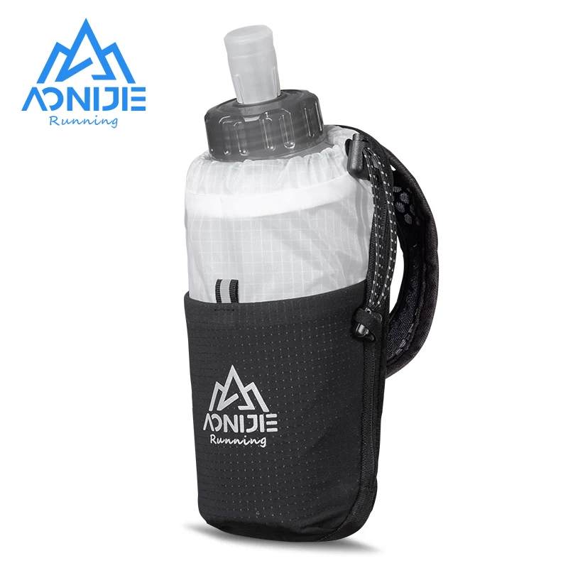 AONIJIE 450ML Running Hand-held Water Bottle Storage Bag Soft Flask Kettle Holder Marathon Race Outdoor Sport Water Bottle Cover