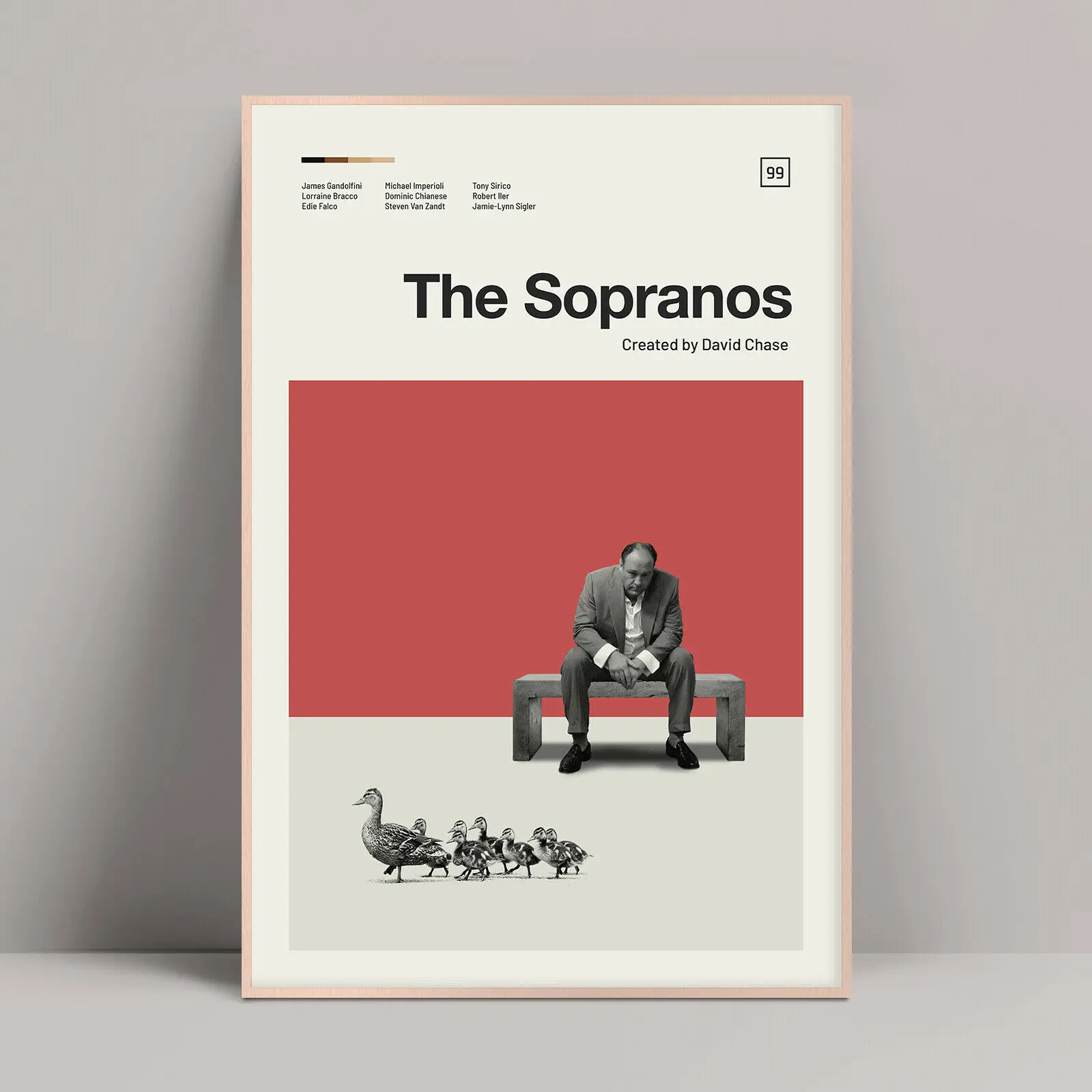 GX068 минималистский постер сопраноса Постер Gandolfini печать на холсте картина стену