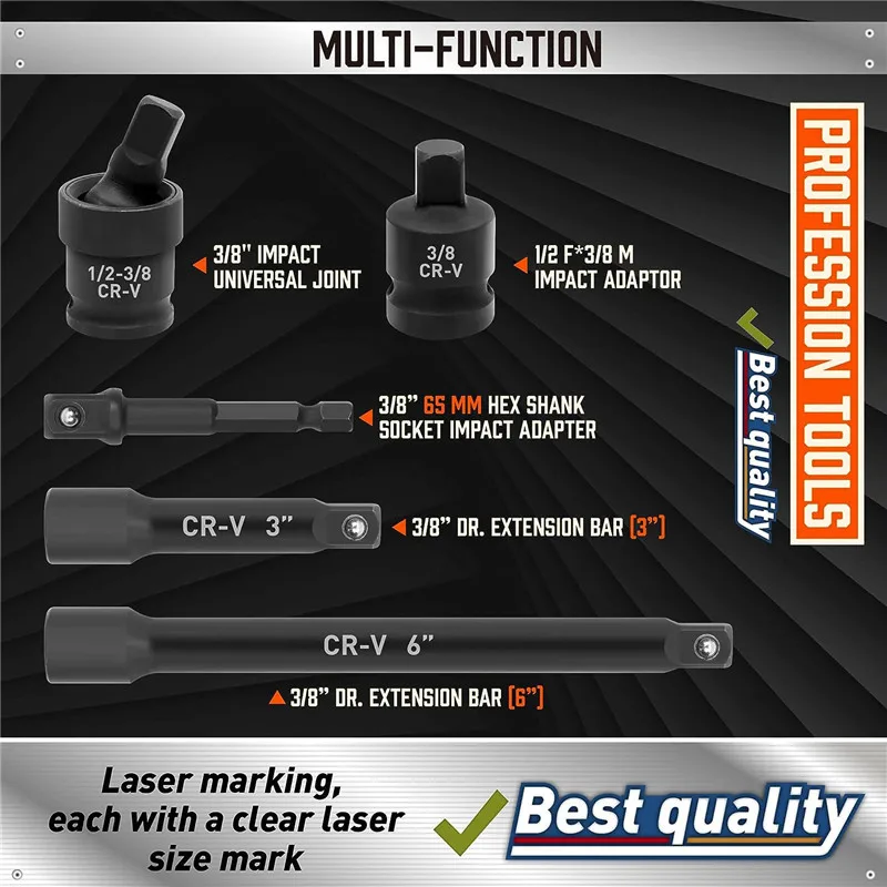 Набор ударных втулок трансмиссии с адаптером и рукояткой храповым механизмом