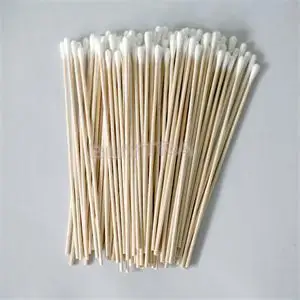 

Wholesale 100pcs 15mm Chemistry Lab Cotton Swabs Tools School Accessories Disposable Wood Stick Buds Tip For Medical Cure