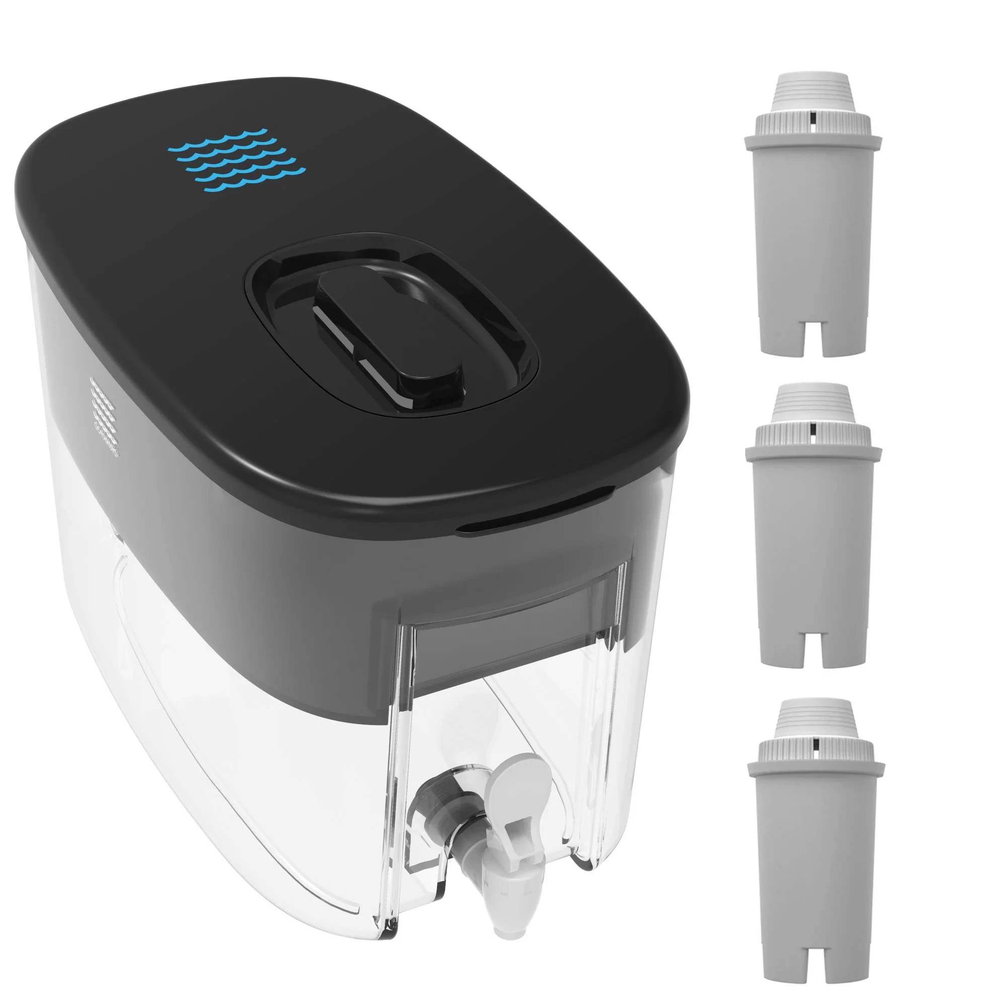 

Диспенсер для щелочной фильтрованной воды включает в себя 3 бонусных фильтра. Ионизатор воды, чистый и токсиновый, 2,4 галлонов