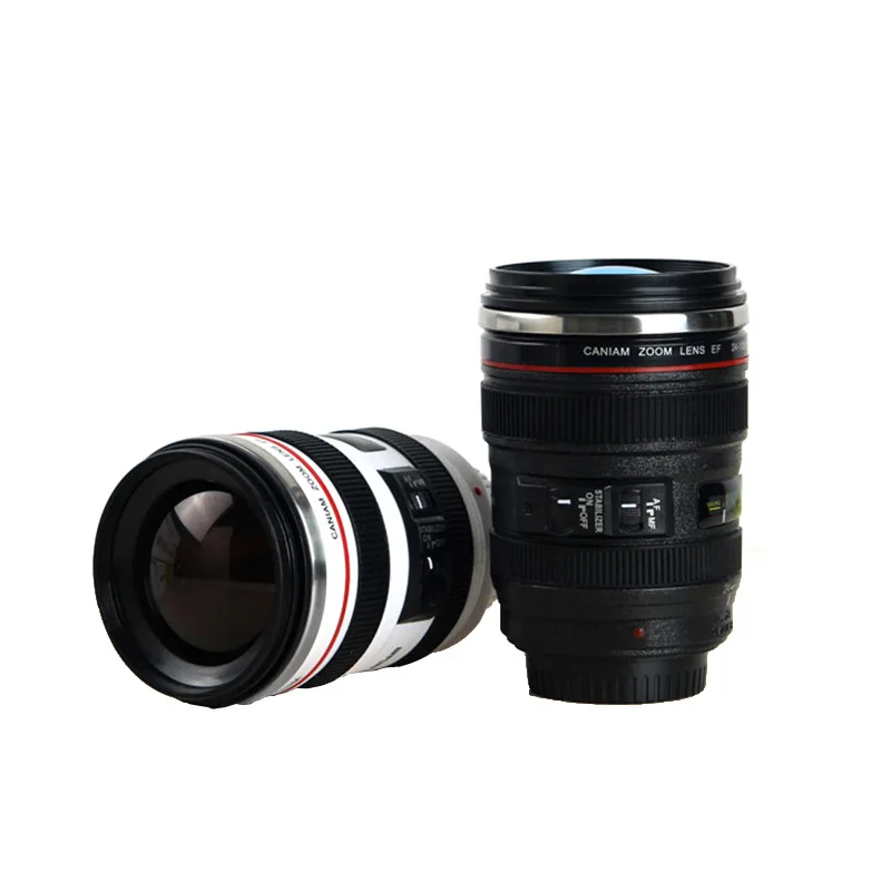 

Creative personality SLR camera lens cup leak proof stainless steel heat preservation personality couple water cup