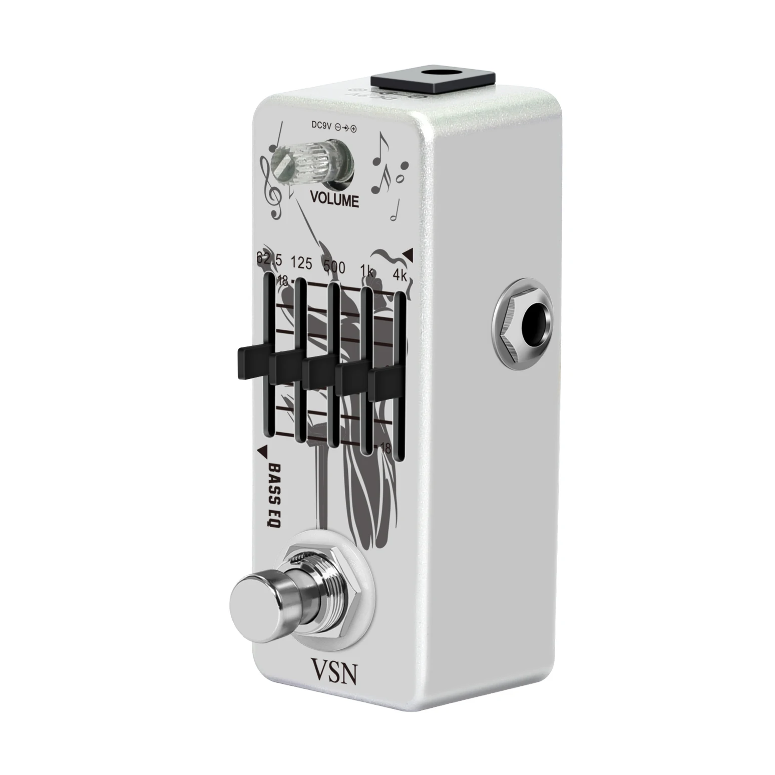 VSN  LEF-317B  Bass EQ Pedal 5 Band Equalizer Pedals For Bass Guitar With 5 Band Graphic Mini Size True Bypass