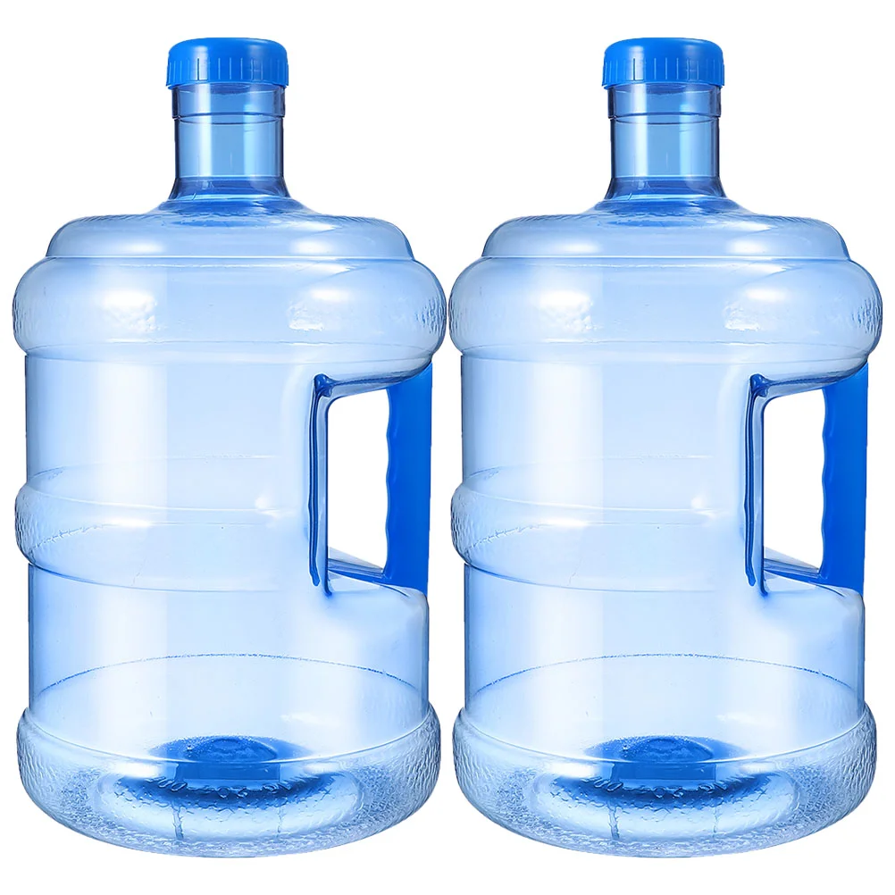 

2 Pcs Outdoor Water Bottle Large Tank Camping Containers Bucket Storage Travel Jug